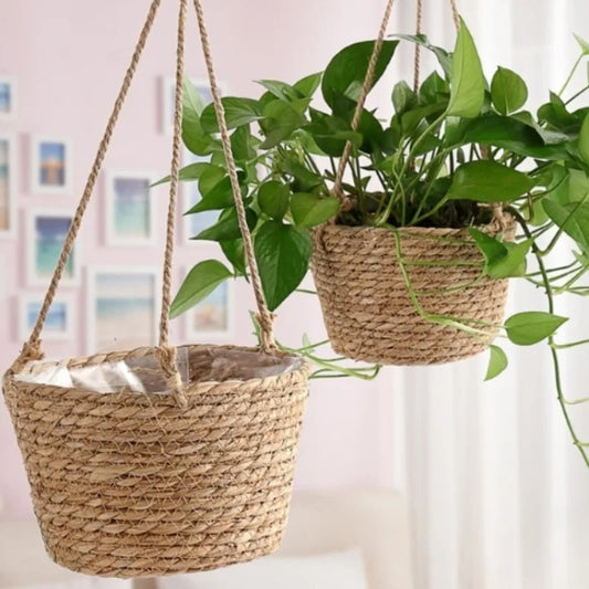 Cesta Suspensa de Juta para Plantas